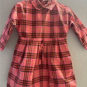 Burberry Pink Plaid Kids Dress